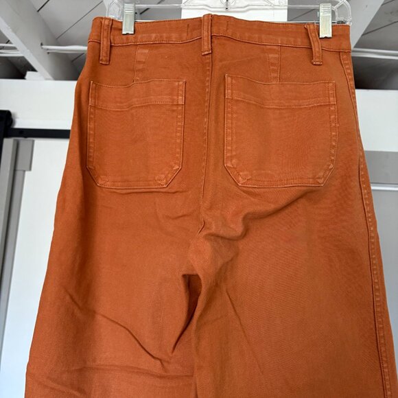 Madewell Size 27 Wide Leg Cropped Pants - Burnt Orange - Picture 6 of 6